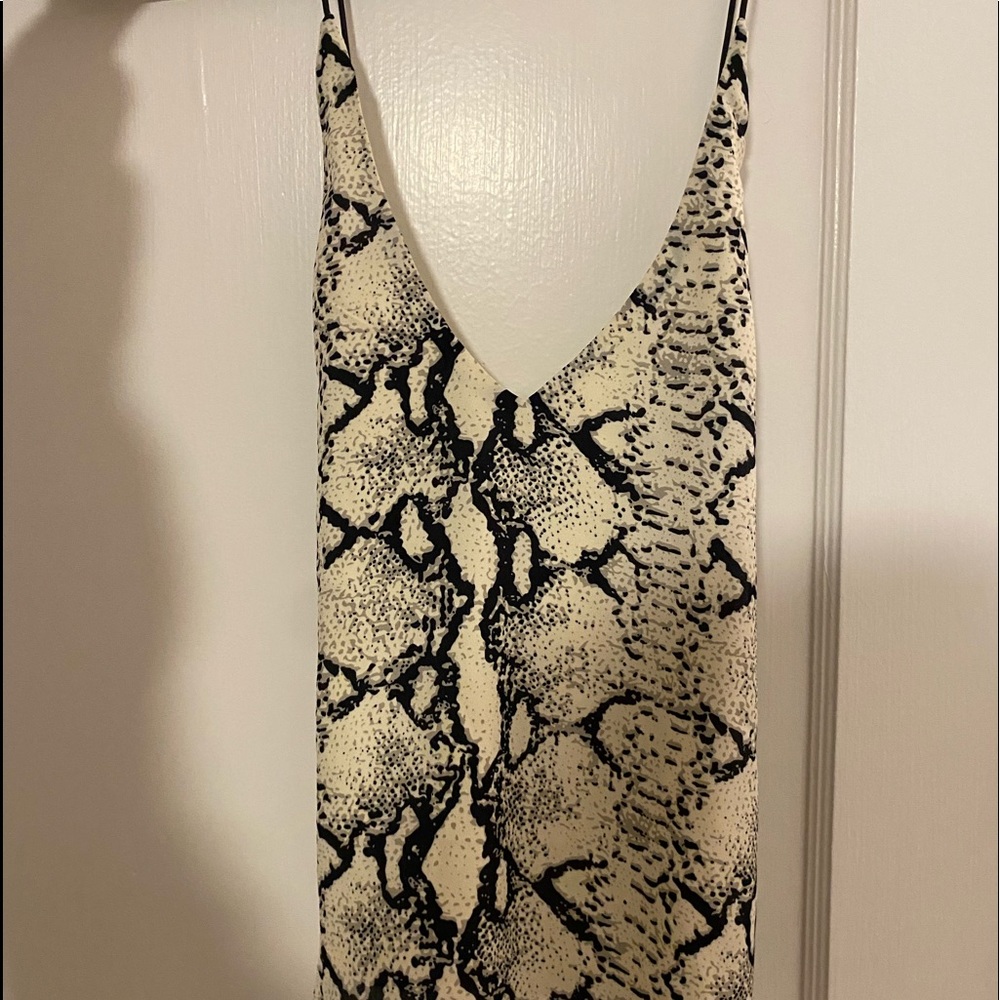 Snake print top, backless